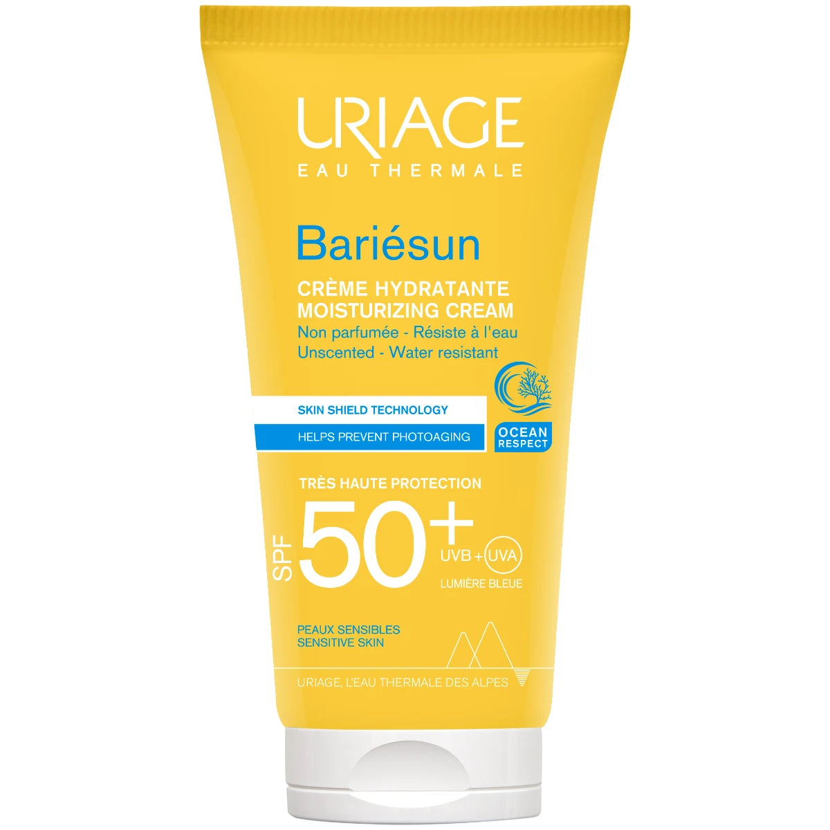 Uriage Bariesun SPF50+ Fragrance-Free Cream 50 ml hajusteeton aurinkosuojavoide herkälle iholle