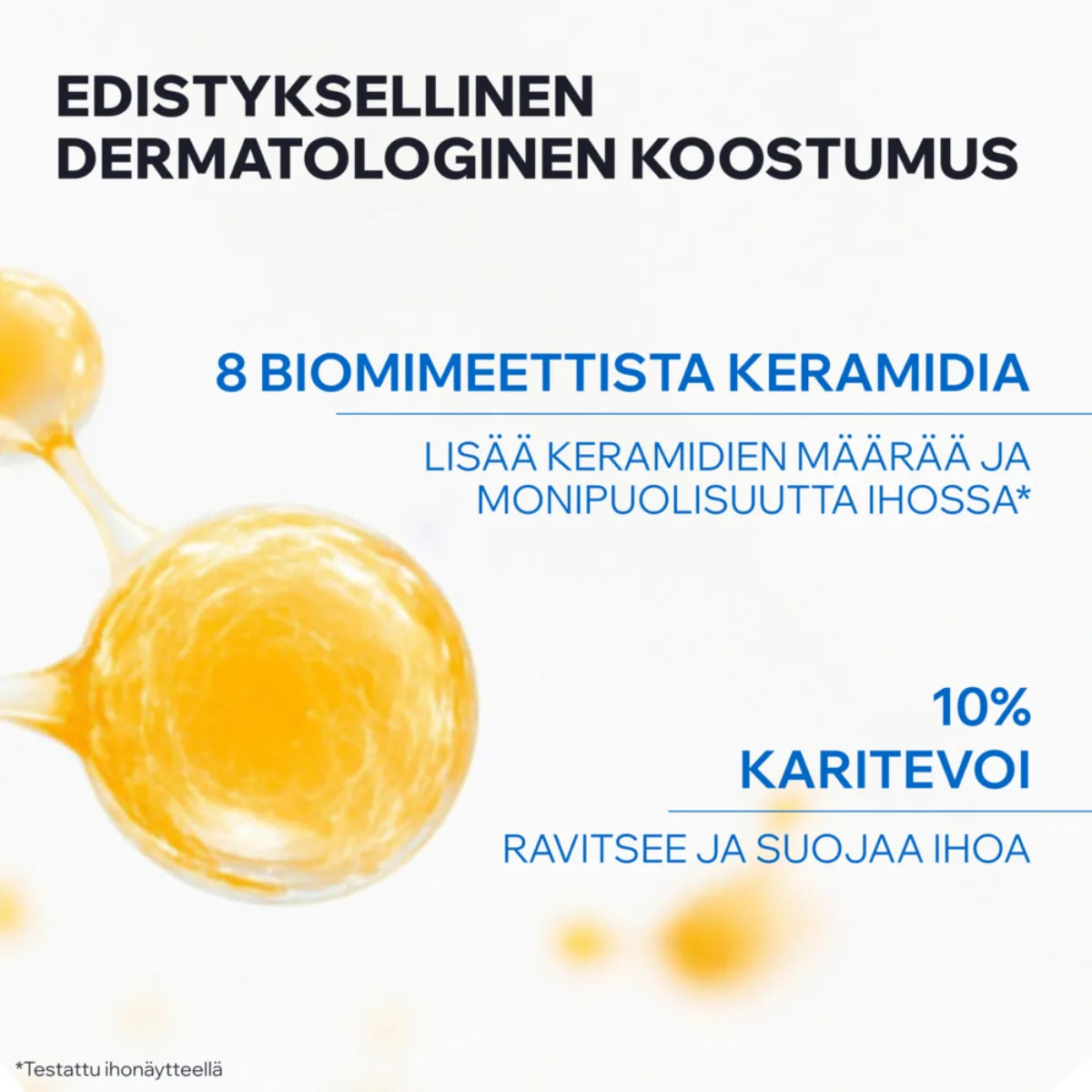Uriage Xemose C8+ Anti-Itch Cream sisältää keramideja ja karitevoita 10%