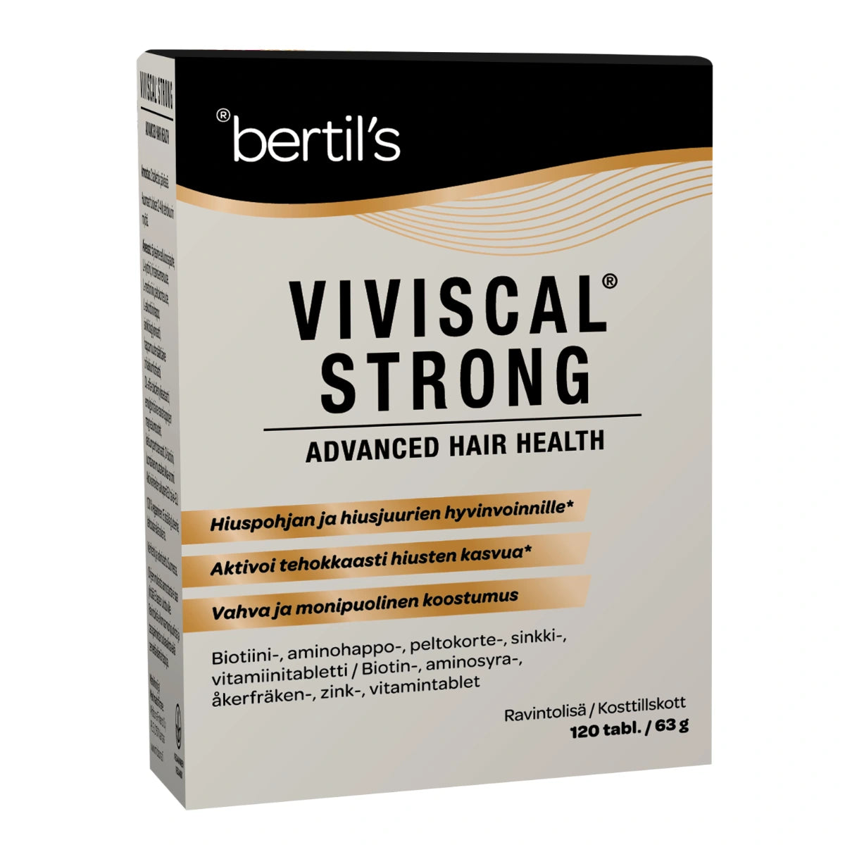 VIVISCAL Strong tabletti 120 kpl tukee hiusjuurien hyvinvointia