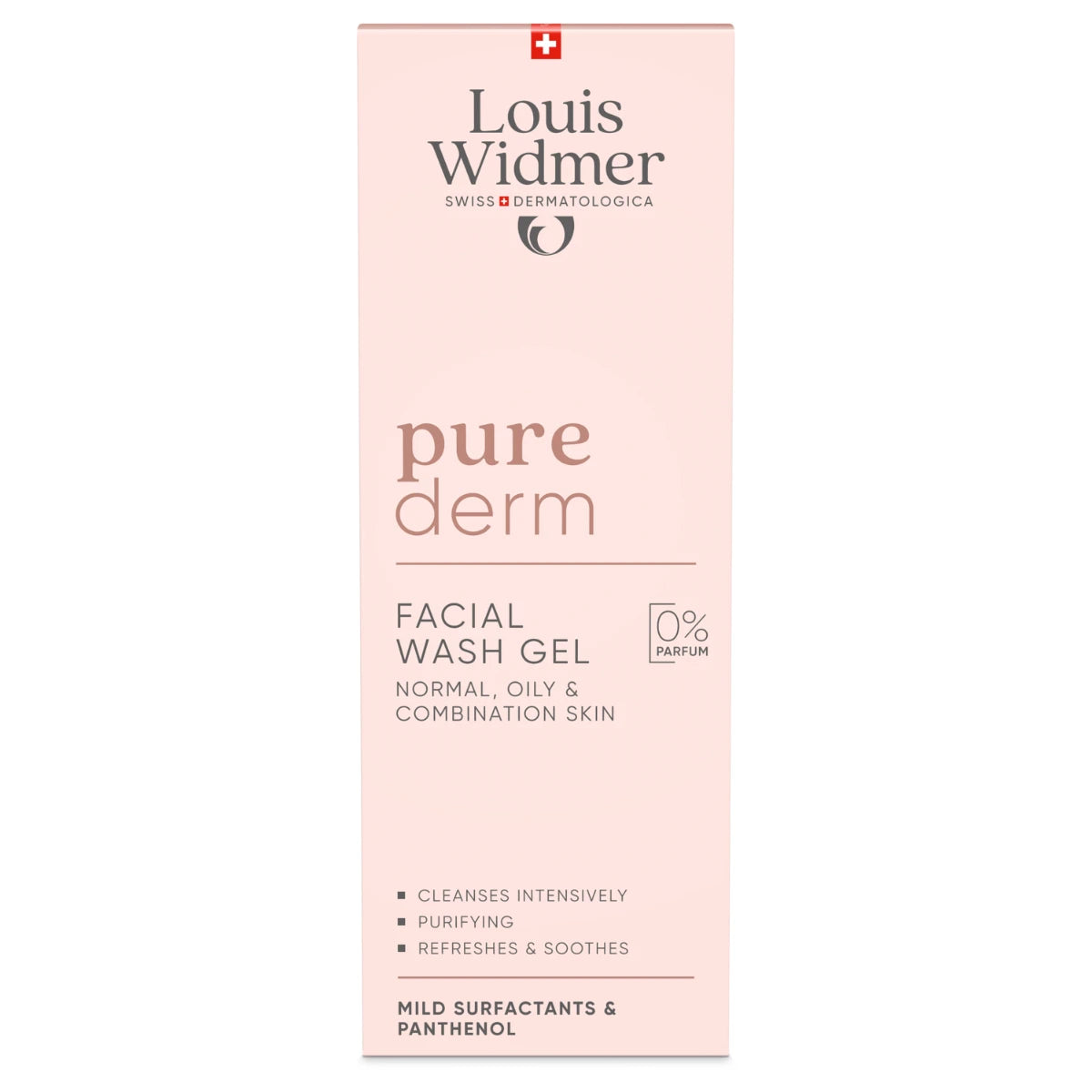 Widmer Purederm Facial Wash Gel hajusteeton puhdistusgeeli