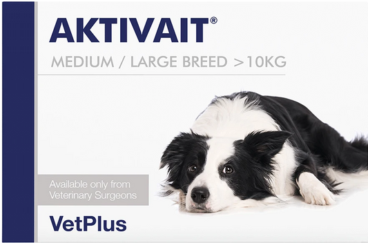 AKTIVAIT Täydennysrehuvalmisten keskikokoisille ja suurille koirille 60 tablettia