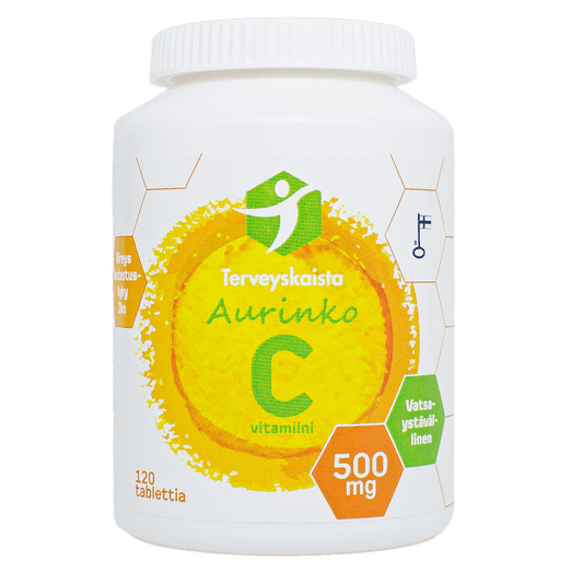 TERVEYSKAISTA Aurinko C 500 mg vatsaystävällinen tabletti 120 tabl