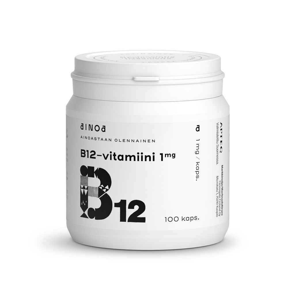 AINOA B12-VITAMIINI 1MG 100 KAPSELIA