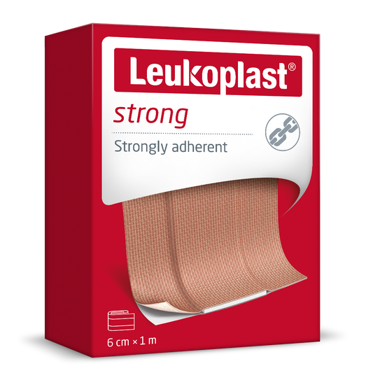 LEUKOPLAST STRONG 6CMX1M LEIKATTAVA LUJASTI KIINNITTYVÄ LAASTARI 1 KPL