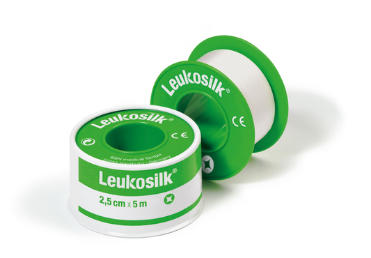 LEUKOSILK IHOTEIPPI 1,25CM X 5M  1021, SUOJAKOTELOLLA 1 KPL
