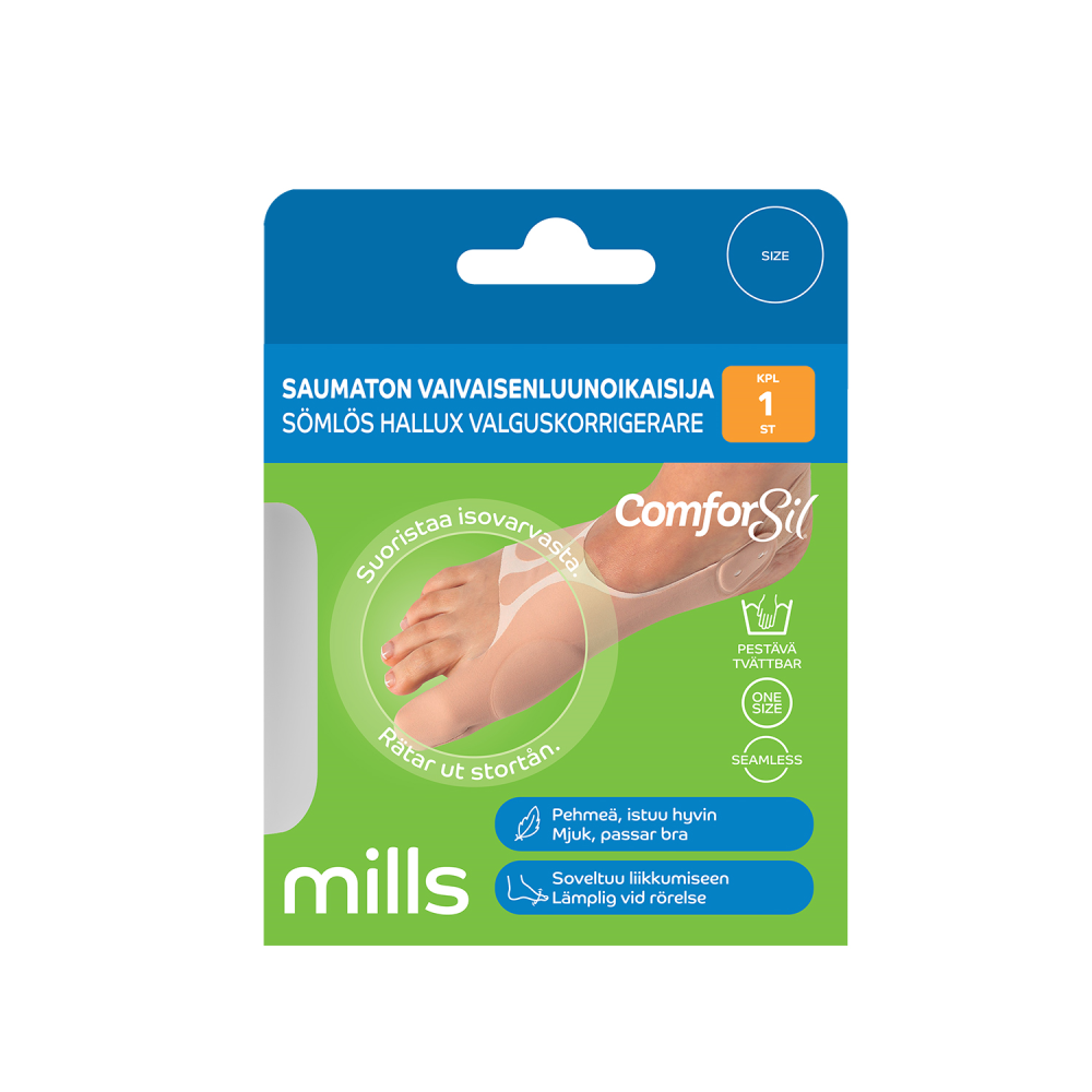 COMFORSIL Saumaton vaivaisenluunoikaisija, oikea