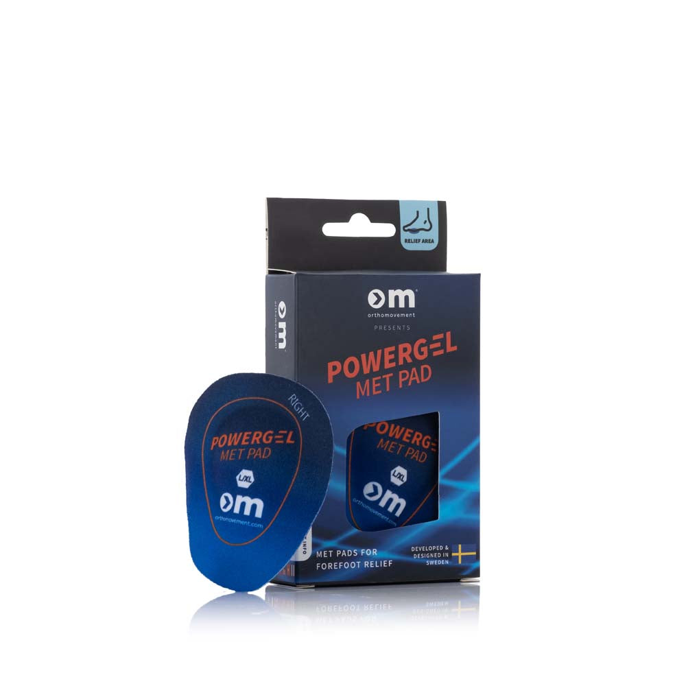 OM Power gel met pad päkiäpohjallinen, koko L/XL 1 kpl