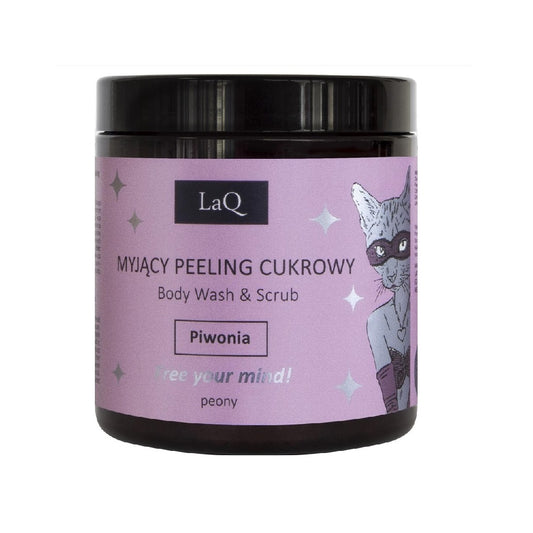 LAQ Peony Body Wash & Scrub pesu- ja kuorintavaahto
