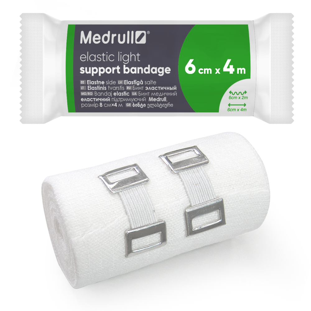 MEDRULL Elastinen ideaaliside 6 cm x 4 m 1 kpl