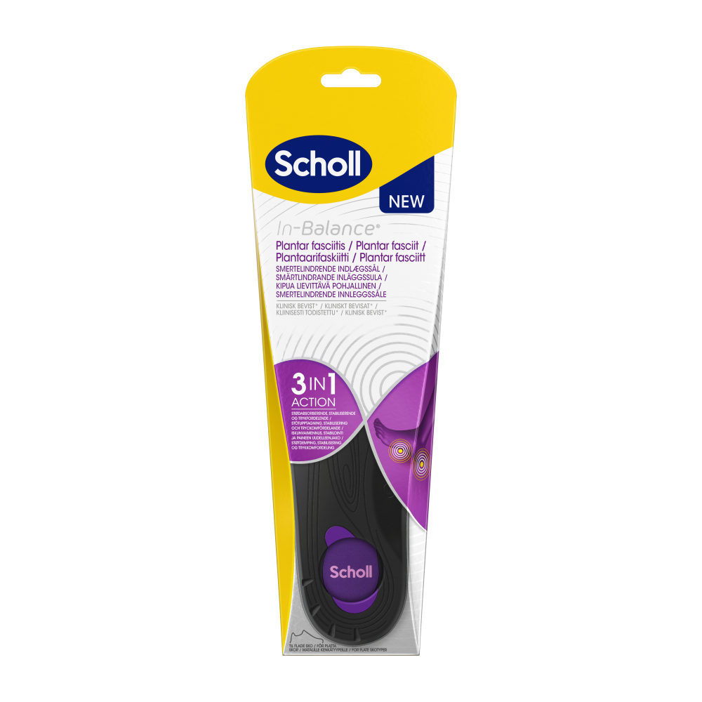 SCHOLL In-Balance pohjallinen plantaarifaskiitti, koko M 1 kpl