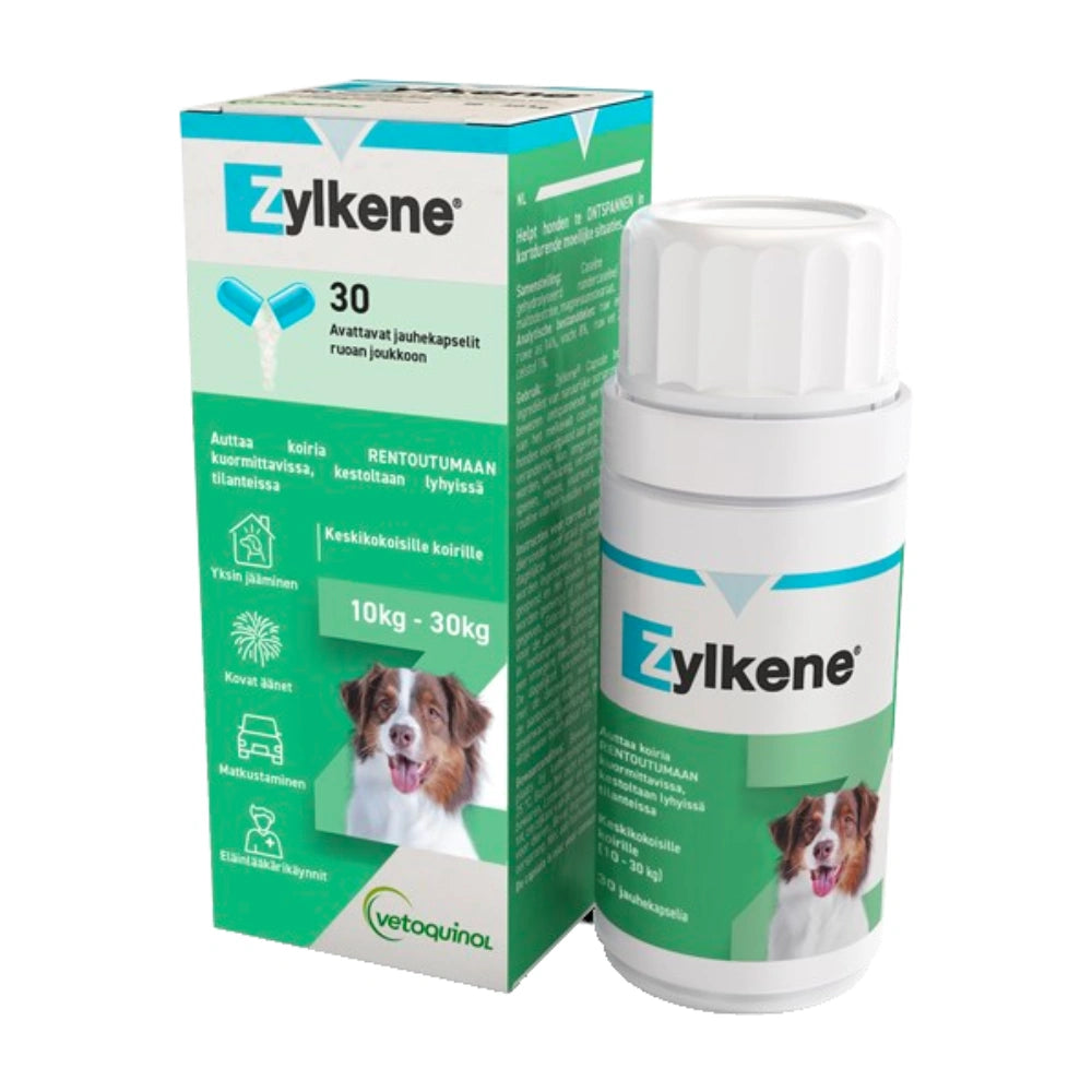 ZYLKENE täydennysrehu 10-30 kg koirille 30 kapselia