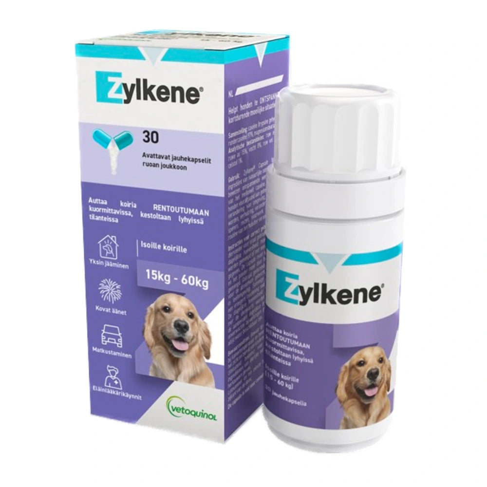 ZYLKENE Täydennysrehu 15-60 kg koirille 30 kapselia